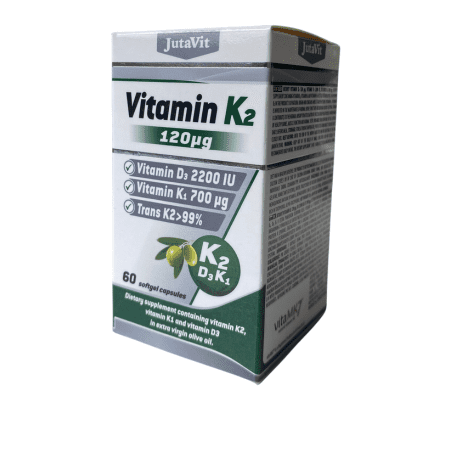 JUTAVIT Vitamín K2 prírodný 120 µg 60 tabliet