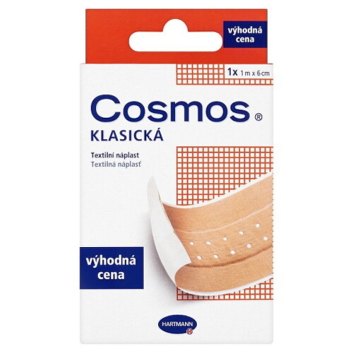 COSMOS Klasická textilná náplasť 1 m x 6 cm 1 ks kúpite na Benulekaren.sk