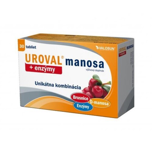 Uroval manosa + enzymes tablety pre zdravie močových ciest 30 tbl kúpite na Benulekaren.sk