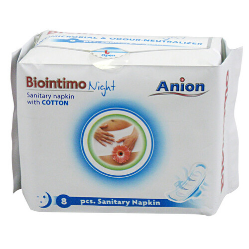 BIOINTIMO Anion nočné vložky s krídielkami 8 ks