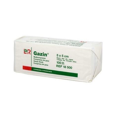 GAZIN Kompresy gázové nesterilné 5 x 5 cm 100 kusov kúpite na Benulekaren.sk