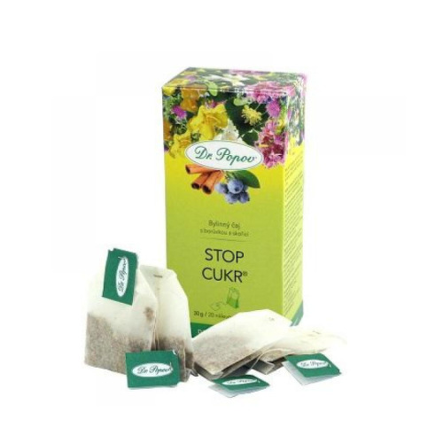 DR. POPOV ČAJ STOP CUKOR, 20x1,5 g kúpite na Benulekaren.sk