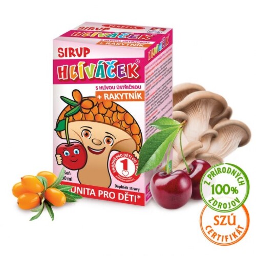 TEREZIA Hliviačik Sirup s hlivou ustricovou s príchuťou višne + rakytník, 100 ml kúpite na Benulekaren.sk