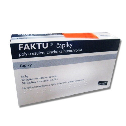 Faktu Faktu čapíky čapíky na hemoroidy 10 ks kúpite na Benulekaren.sk