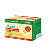 FARMAX MaxiCor omega-3 rybí olej 90+30 kapsúl ZADARMO