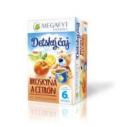 MEGAFYT Detský čaj BIO broskyňa a citrón 20 x 2 g