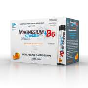 SALUTEM Magnesium chelate + B6 orange ampulky na pitie s pomarančovou príchuťou 10 x 25 ml