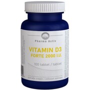 PHARMA ACTIV Vitamín D3 forte 2000 I.U. 100 tabliet