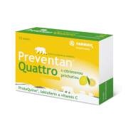 FARMAX Preventan quattro s citrónovou príchuťou 12 tabliet