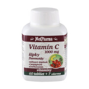 MEDPHARMA Vitamín C 1000 mg so šípkami 60 + 7  tabliet ZADARMO