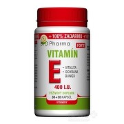 BIO Pharma vitamín E forte 400 I.U 30 + 30 kapsúl ZADARMO