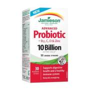 JAMIESON Advanced probiotic 10 miliárd + vitamíny B12, C, D a zinok 30 kapsúl