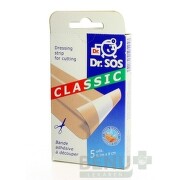 DR. SOS Classic náplasť pásy vodeodolné 5 kusov