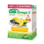 GS Omega 3 citrus + D3 100 + 50 kapsúl ZADARMO
