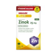 WALMARK Zinok forte 25 mg 100 + 20 tabliet ZADARMO