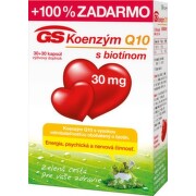 GS Koenzým Q10 60 mg s vitamínom B1 30 tabliet + 30 ZADARMO