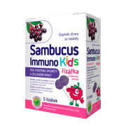 SAMBUCUS Immuno kids lízatka malinová príchuť 5 ks