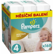 PAMPERS Premium care 4 maxi 9-14 kg 168 kusov