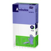AMBULEX Vyšetrovacie a ochranné rukavice M fialové 100 ks