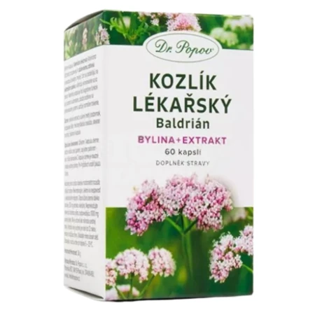 DR.POPOV Valeriana lekárska 60 kapsúl