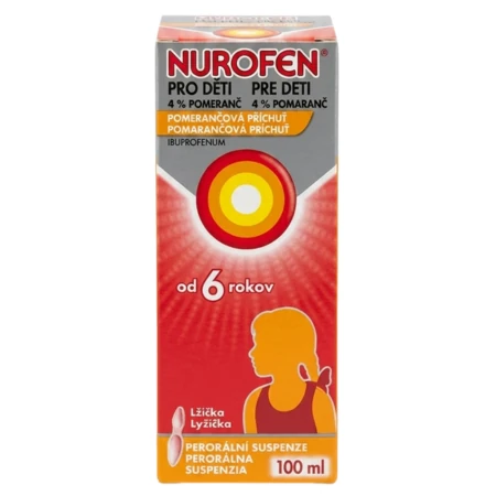 NUROFEN Pre deti 4% pomaranč 100 ml