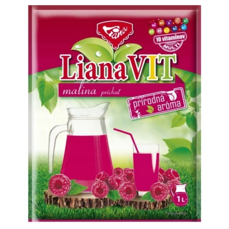 LIANA Vit malina prášok na prípravu nápoja s vitamínmi 75 g