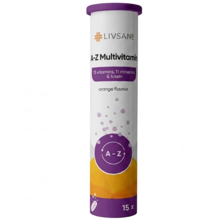 LIVSANE A-Z Multivitamín 15 šumivých tabliet