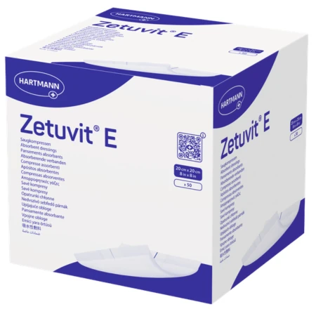 ZETUVIT E nesterilný nasiakavý kompres 20x20 cm 50 ks