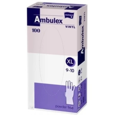 AMBULEX Rukavice vinyl veľkosť XL nesterilné nepúdrované 100 ks