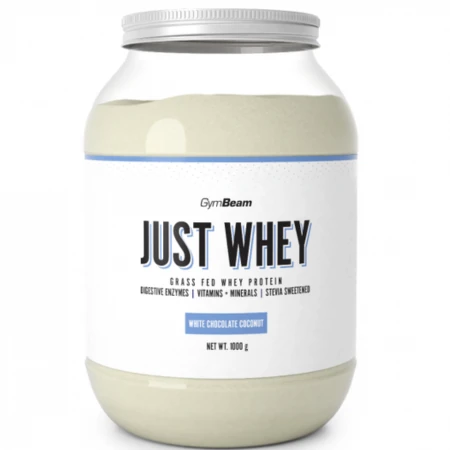 GYMBEAM Proteín just whey príchuť biela čokoláda a kokos 1 000 g