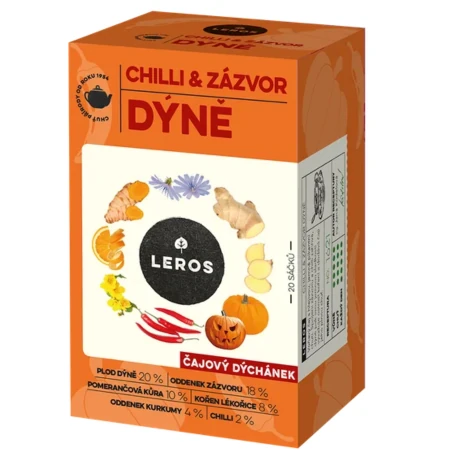LEROS Čajová chvíľka chill & zázvor tekvica 20 x 2 g