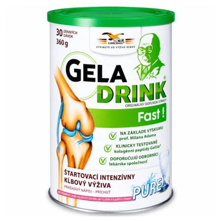 GELADRINK Fast pure kĺbová výživa bez cukru a sladidiel 360 g