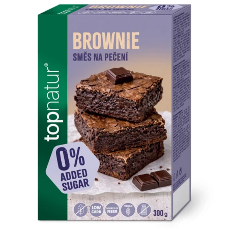 TOPNATUR  Zmes na pečenie brownie bez pridaného cukru bezgluténová 300 g