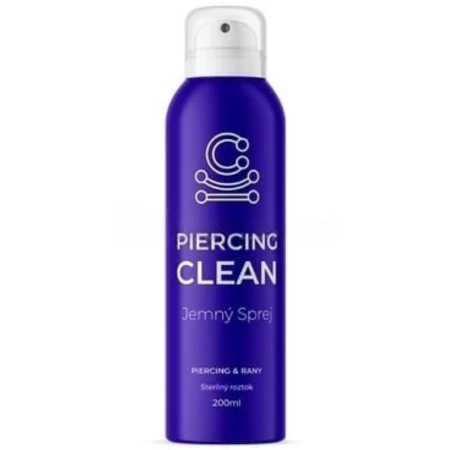 PIERCING CLEAN Jemný sprej na čistenie piercingu a rán sterilný roztok 200 ml