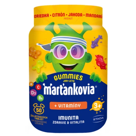WALMARK Marťankovia čučoriedka citrón jahoda mandarínka 50 tabliet