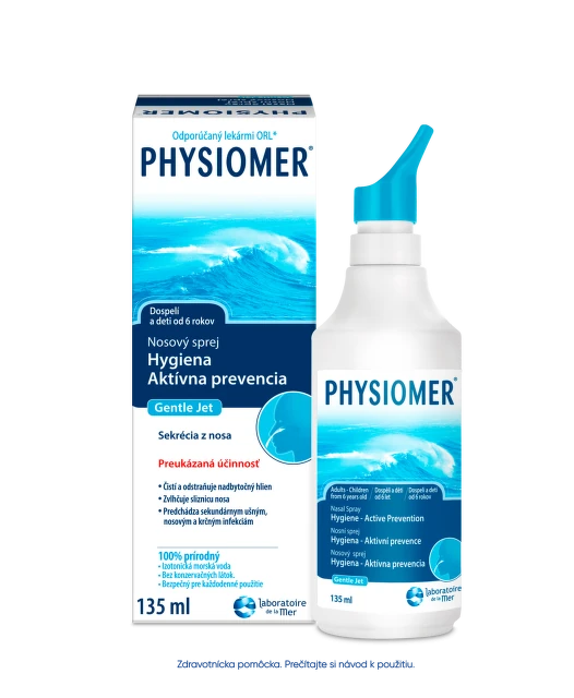 PHYSIOMER Gentle jet nosový sprej 135 ml