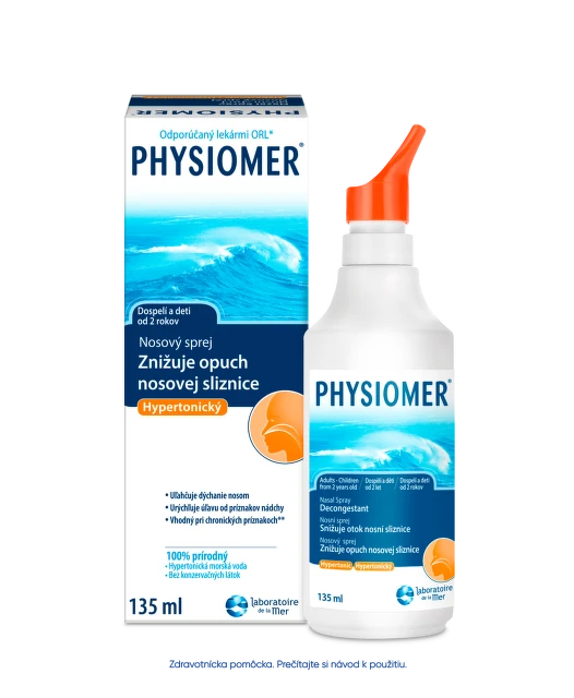 PHYSIOMER Nosový sprej hypertonický 135 ml