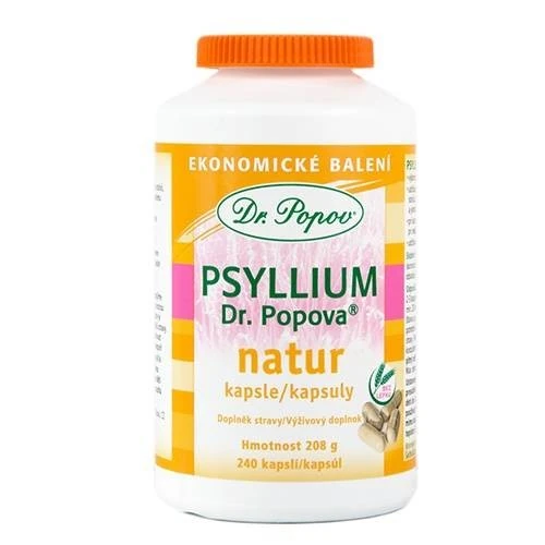 DR. POPOV Psyllium natur 240 kapsúl