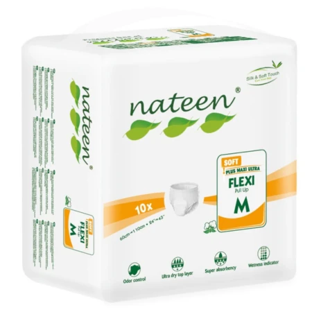 NATEEN Flexi soft M plienkové nohavičky 10 ks