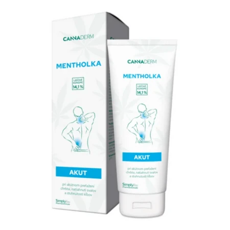 CANNADERM Mentholka akut chladivá masážna emulzia 125 ml