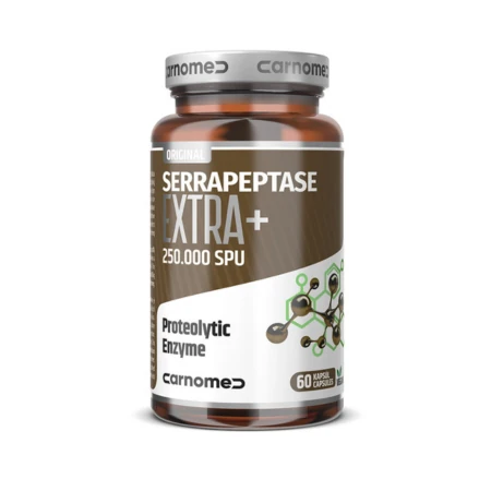 CARNOMED Serrapeptase extra+ 250 000 SPU 60 kapsúl