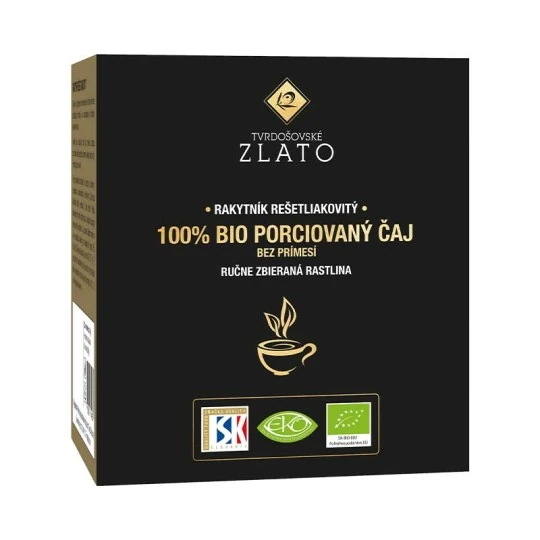 TVRDOŠOVSKÉ ZLATO rakytnik 100% bio porciovaný čaj 20 x 3 g