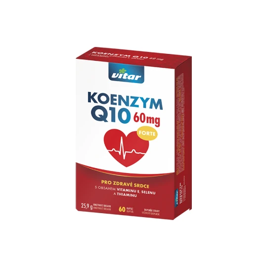 VITAR koenzým Q10 forte 60 mg 60 kapsúl
