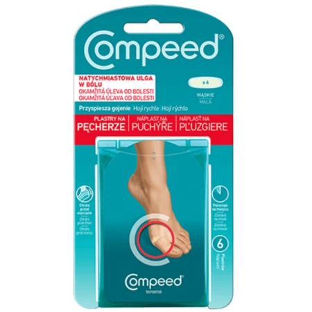 COMPEED Náplasť na pľuzgiere na nohách malá 6 ks