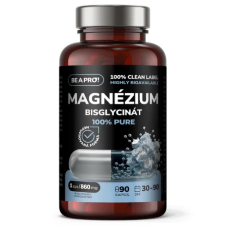 BE A PRO! Magnézium bisglycinát 100% pure 90 kapsúl
