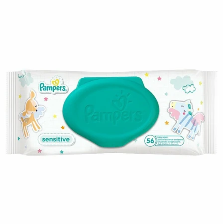 PAMPERS Sensitive čistiace vlhčené obrúsky 56 ks