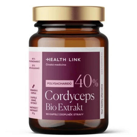 HEALTH LINK Bio Cordyceps sinensis extract 40% polysacharidov 90 kapsúl