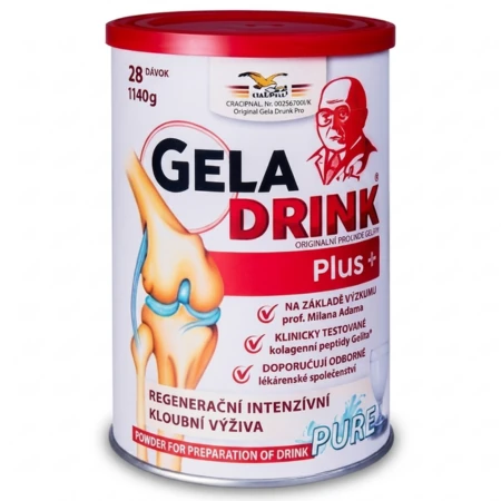 GELADRINK Plus kĺbová výživa bez cukru a sladidiel 340 g