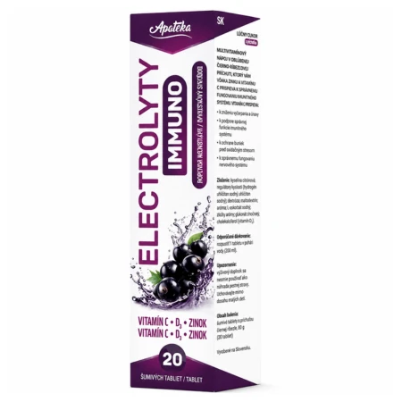 APATEKA Electrolyty immuno šumivé tablety 20 tabliet