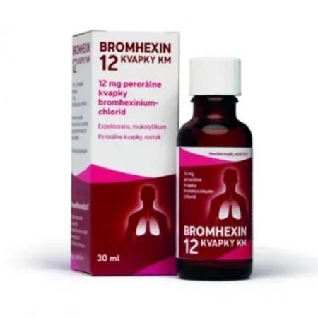 Bromhexin 12 kvapky KM gtt por 100 ml